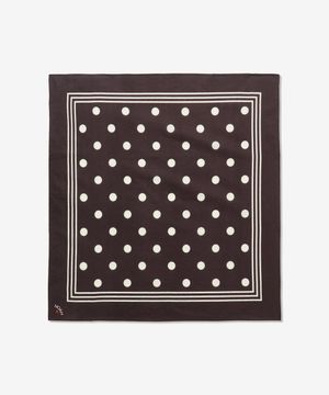 (U) 폴카 도트 반다나 브라운 크림 POLKA DOT BANDANA BROWN/CREAM