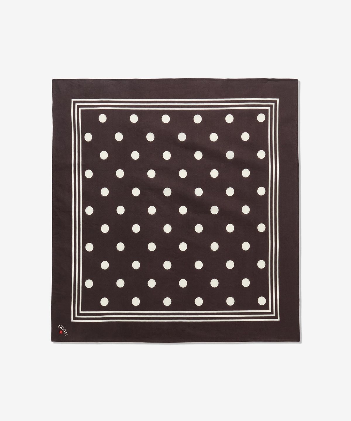 노아(NOAH) (U) 폴카 도트 반다나 브라운 크림 POLKA DOT BANDANA BROWN/CREAM