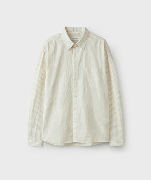 SEMI CROP STRIPE SHIRT [MELLOW]