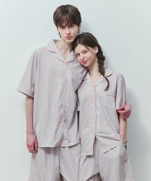 [2PACK] 마인 클린핏 반팔 커플 잠옷세트