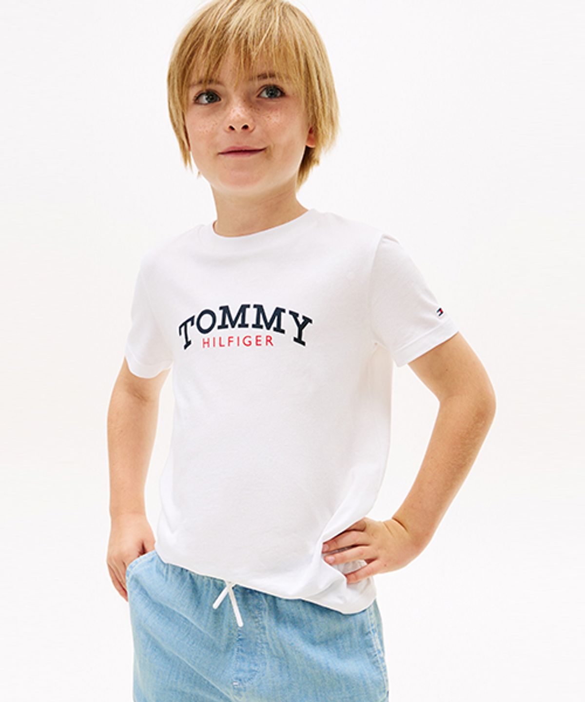 타미힐피거 키즈(TOMMY HILFIGER KIDS) 모노그램 그래픽 티셔츠