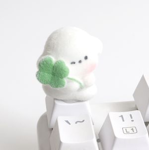 키캡(화이트)-행운강아지