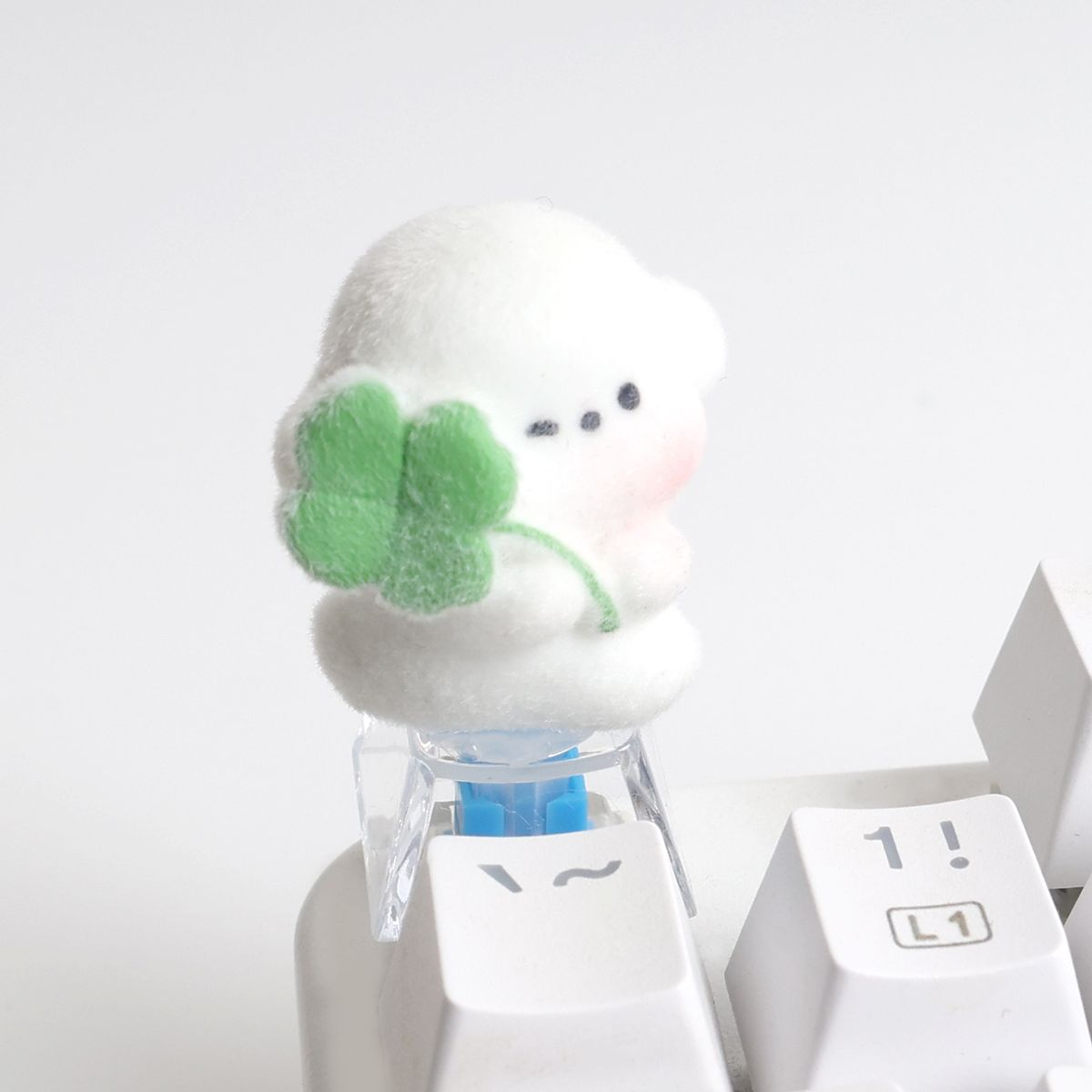 키움하우스(KIUMHOUSE) 키캡(투명)-행운강아지