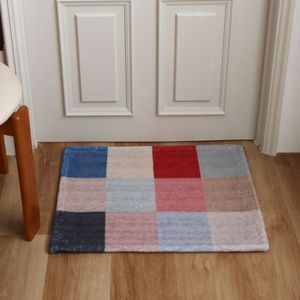 컬러 패치 디자인 극세사 욕실 현관 발매트