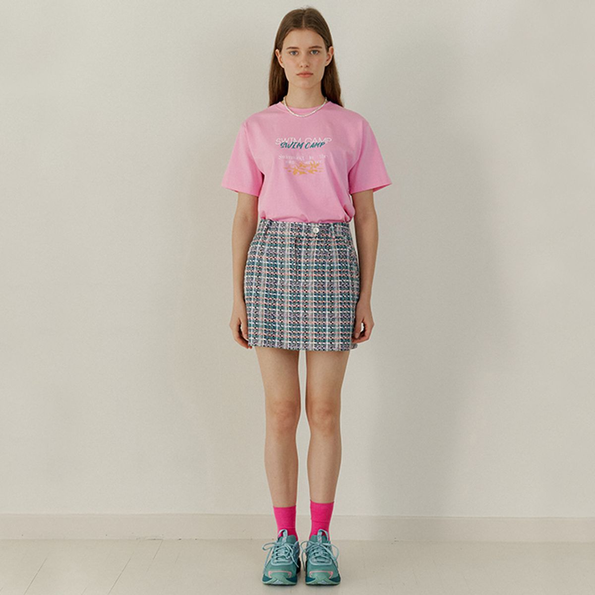 이울라이(IULAI) Swim camp T-shirt Pink