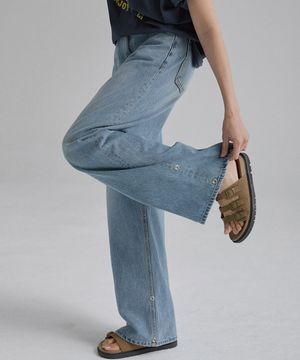 105-W 스냅버튼 데님 팬츠