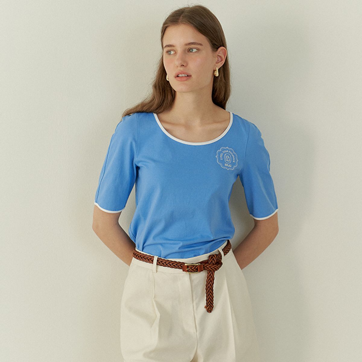 이울라이(IULAI) Scot T-shirt Blue