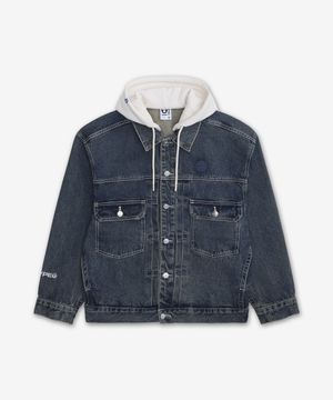 AAPENOW 디태쳐블 후드 데님 재킷 - 블루 / AAPLJM7766XXQBLX