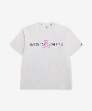 플래닛 어스 백 그래픽 반소매 티셔츠 - 아이보리 / AAPTEM1840XXQIVA