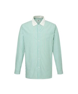 면100 니트카라 스트라이프 캐주얼셔츠 레귤러핏