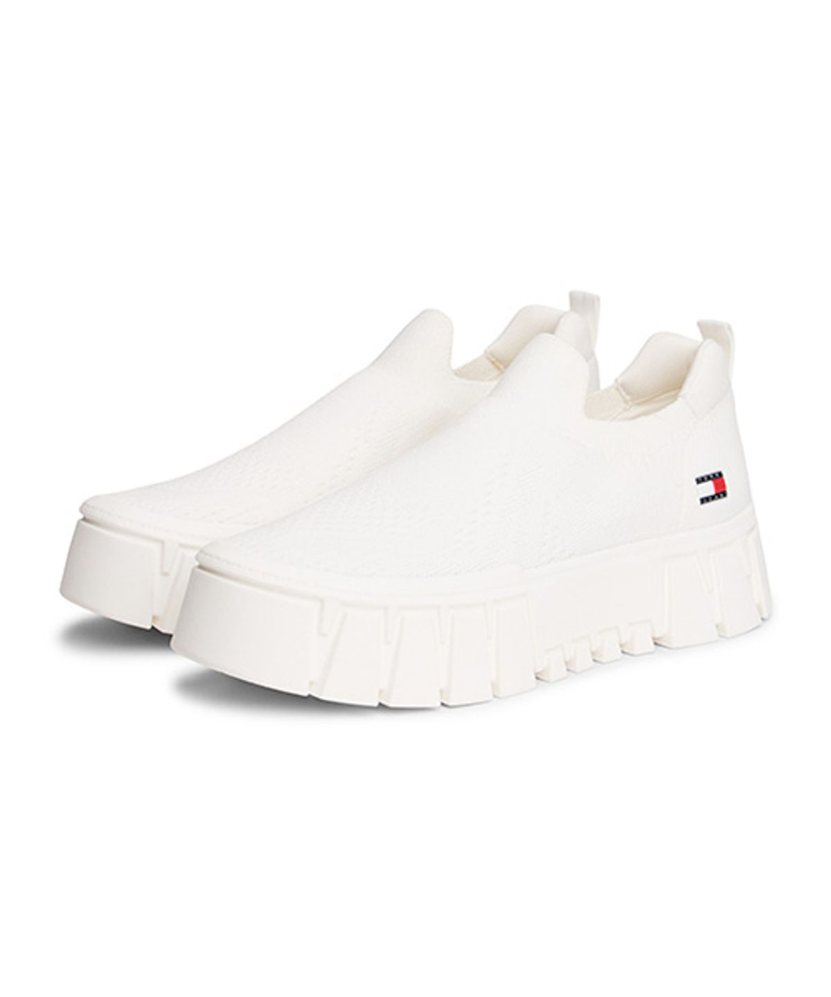 타미진스(TOMMY JEANS) 비 청키 니트 스니커즈-화이트(T52G1ARS210JT1YBL)
