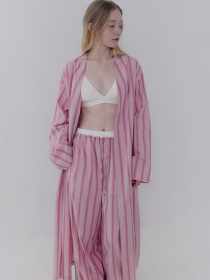 해피니스 코튼 로브 - 핑크