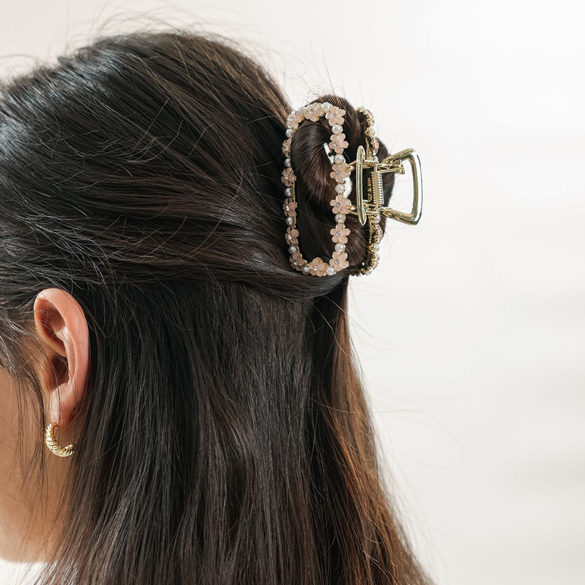웬스데이딜라잇(WEDNESDAY DELIGHT) WD_Floral hair claw clip_2type
