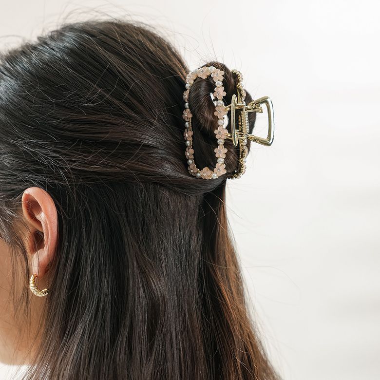 WD_Floral hair claw clip_2type