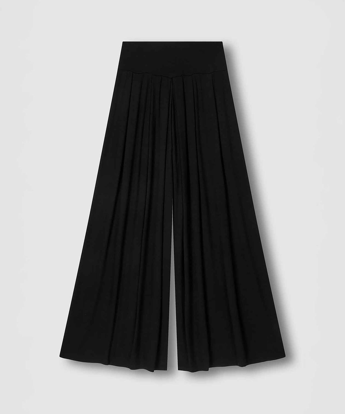 자주(JAJU) 여 컴피 와이드 라운지 팬츠_블랙