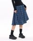 Checkered Flared Skirt (BLUE)