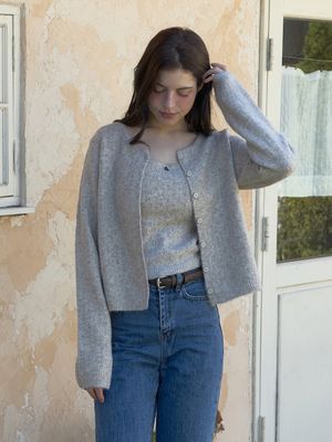 리느니트SET (가디건+슬리브리스) 3color