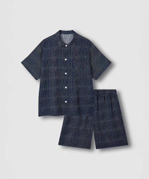 남 리오셀 5부 파자마 세트_다크 네이비