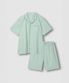 남 60수 코튼 5부 파자마 세트_민트