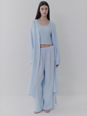 모슬린 로브 팬츠 세트 2colors