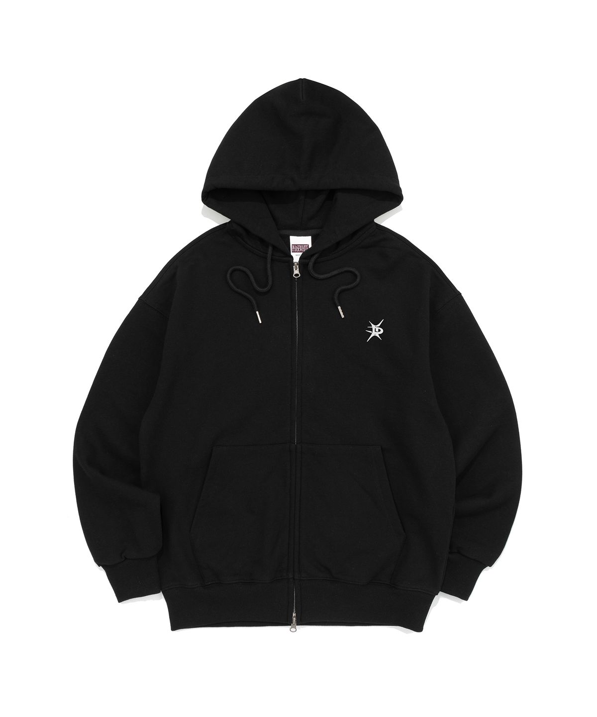 페이즈화이트(PHASEWHITE) [PHASE_2] PH LOGO HOOD ZIP-UP_BLACK / 8802026-HZ04