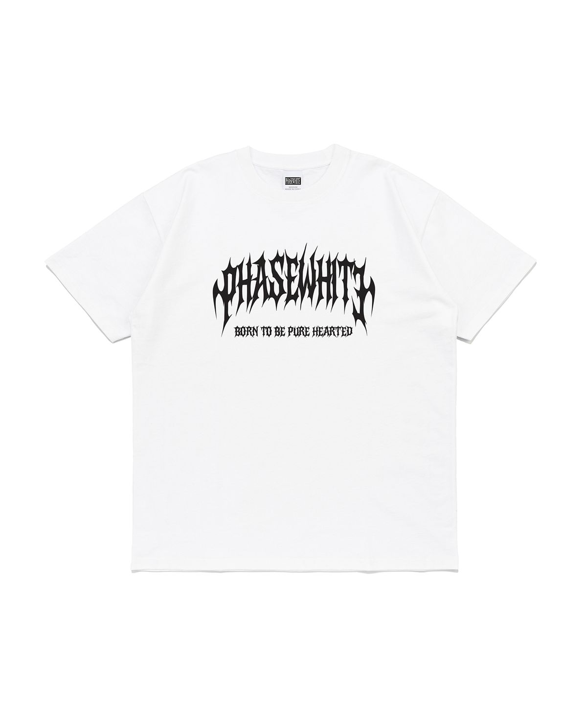 페이즈화이트(PHASEWHITE) [PHASE_2] METAL LOGO TEE_WHITE / 8802026-ST12