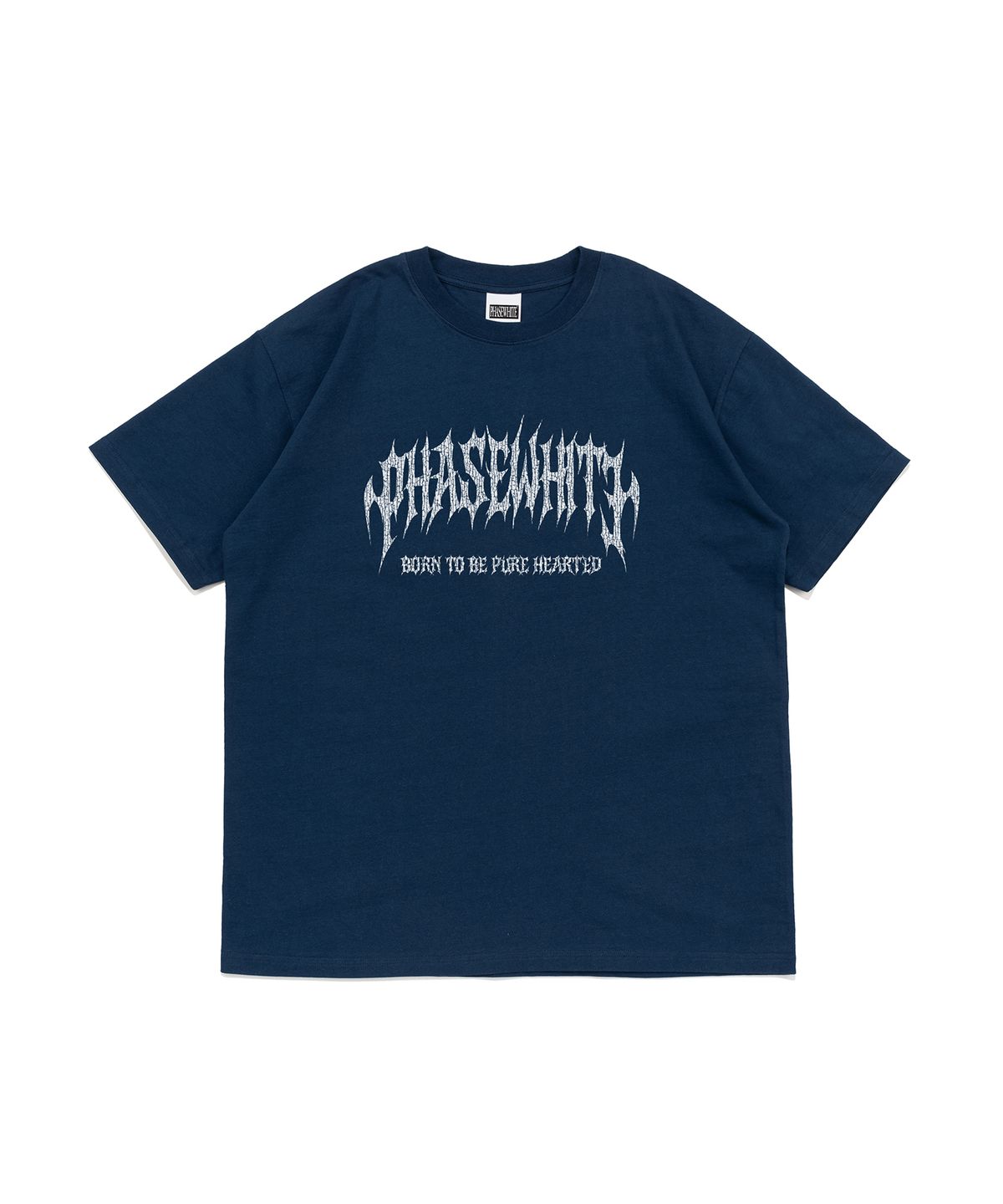 페이즈화이트(PHASEWHITE) [PHASE_2] CRACKLE METAL TEE_DARK BLUE / 8802026-ST11