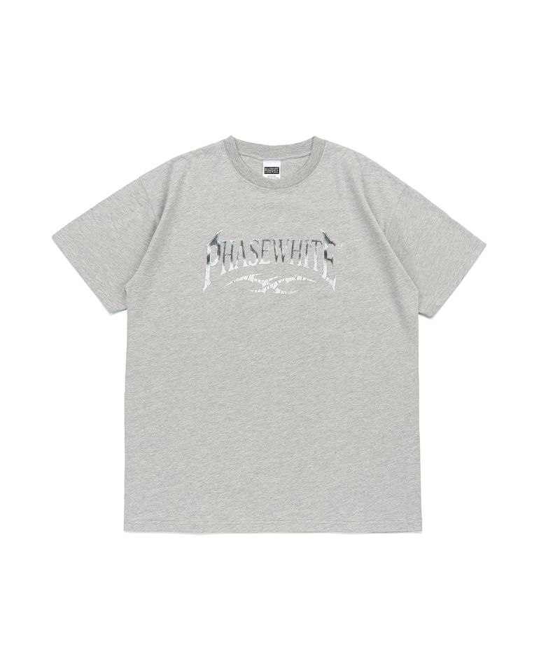 [PHASE_2] VINTAGE CHROME LOGO TEE_MELANGE / 8802026-ST02