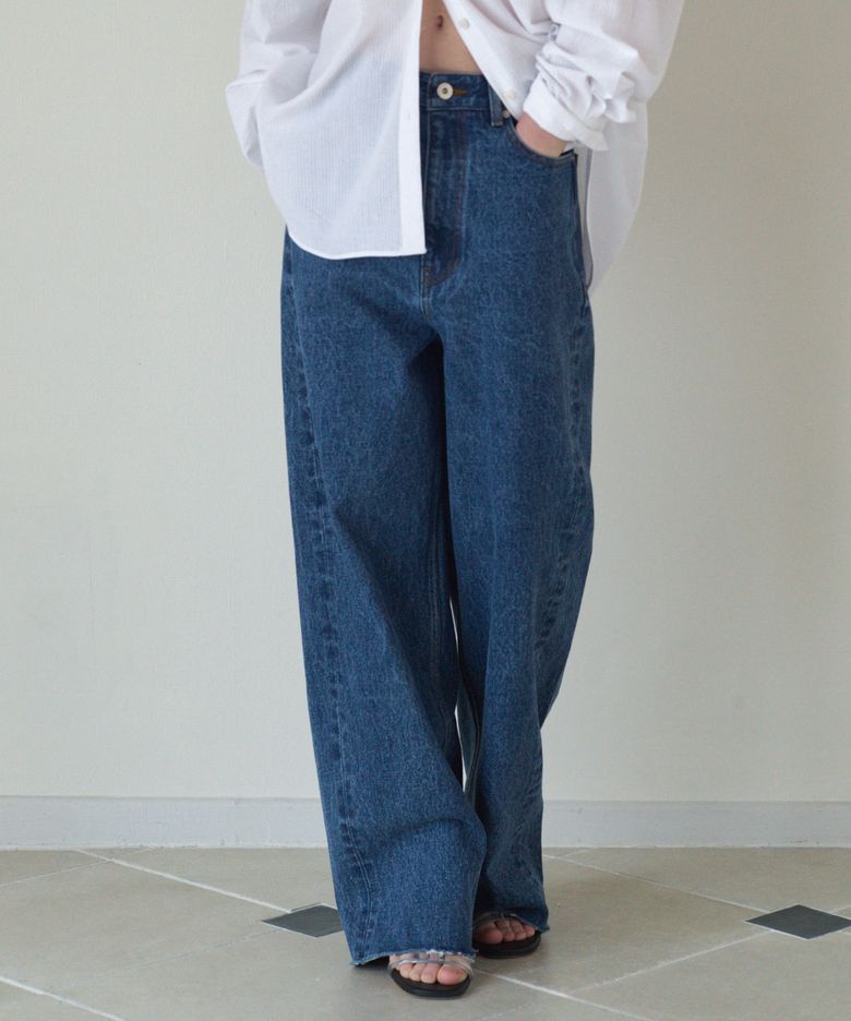 [브랜드위크 20%쿠폰] BARREL DENIM PANTS_BLUE