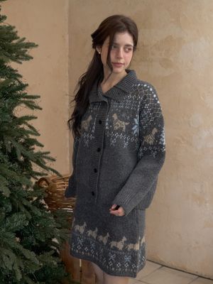 포니니트SET (가디건+스커트) 2color