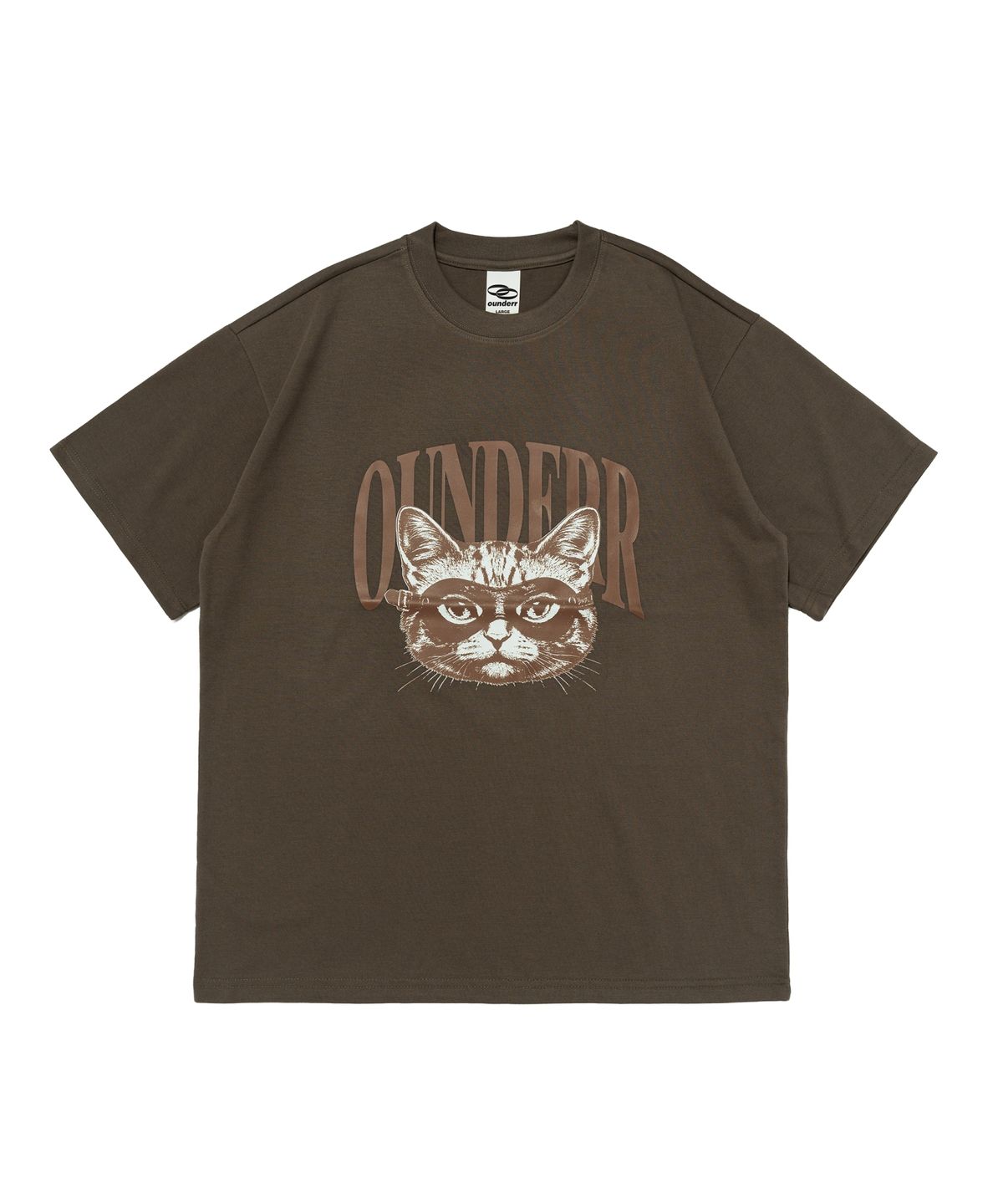 오언더알(OUNDERR) RIDER UNDER CAT 반팔 티셔츠 (카키)