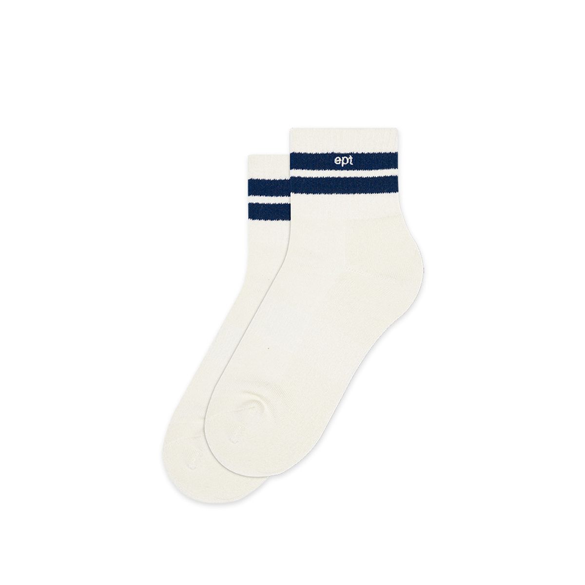 이피티(EPT) DOUBLE LINE SOCKS (CREAM)