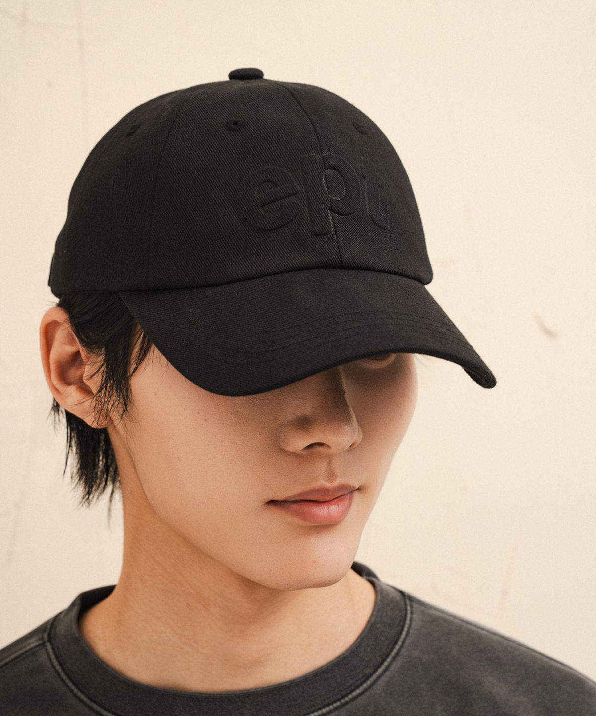 이피티(EPT) HEAVY EMBO CAP (BLACK)
