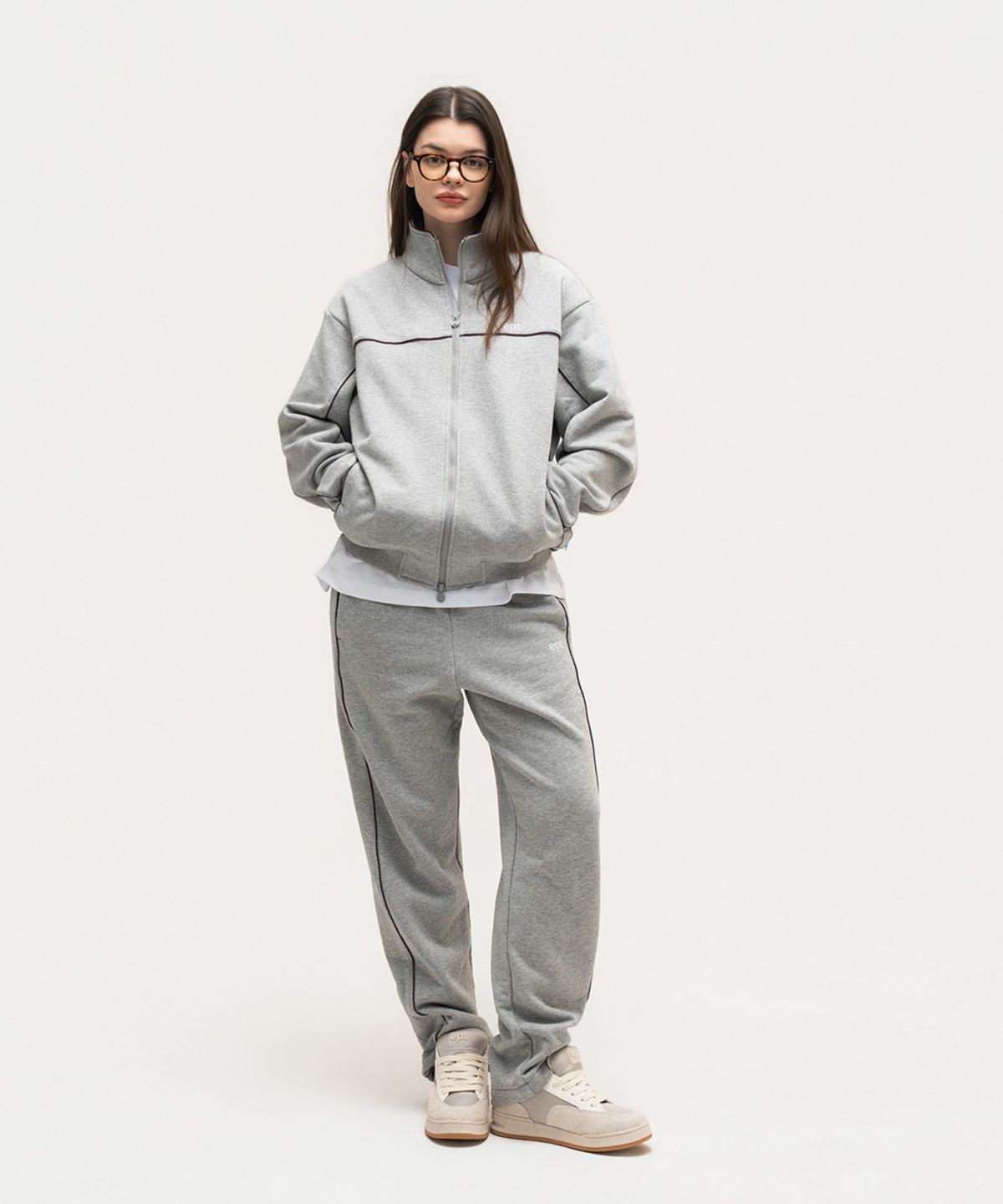 이피티(EPT) PIPING TRACK PANTS (H/GREY)