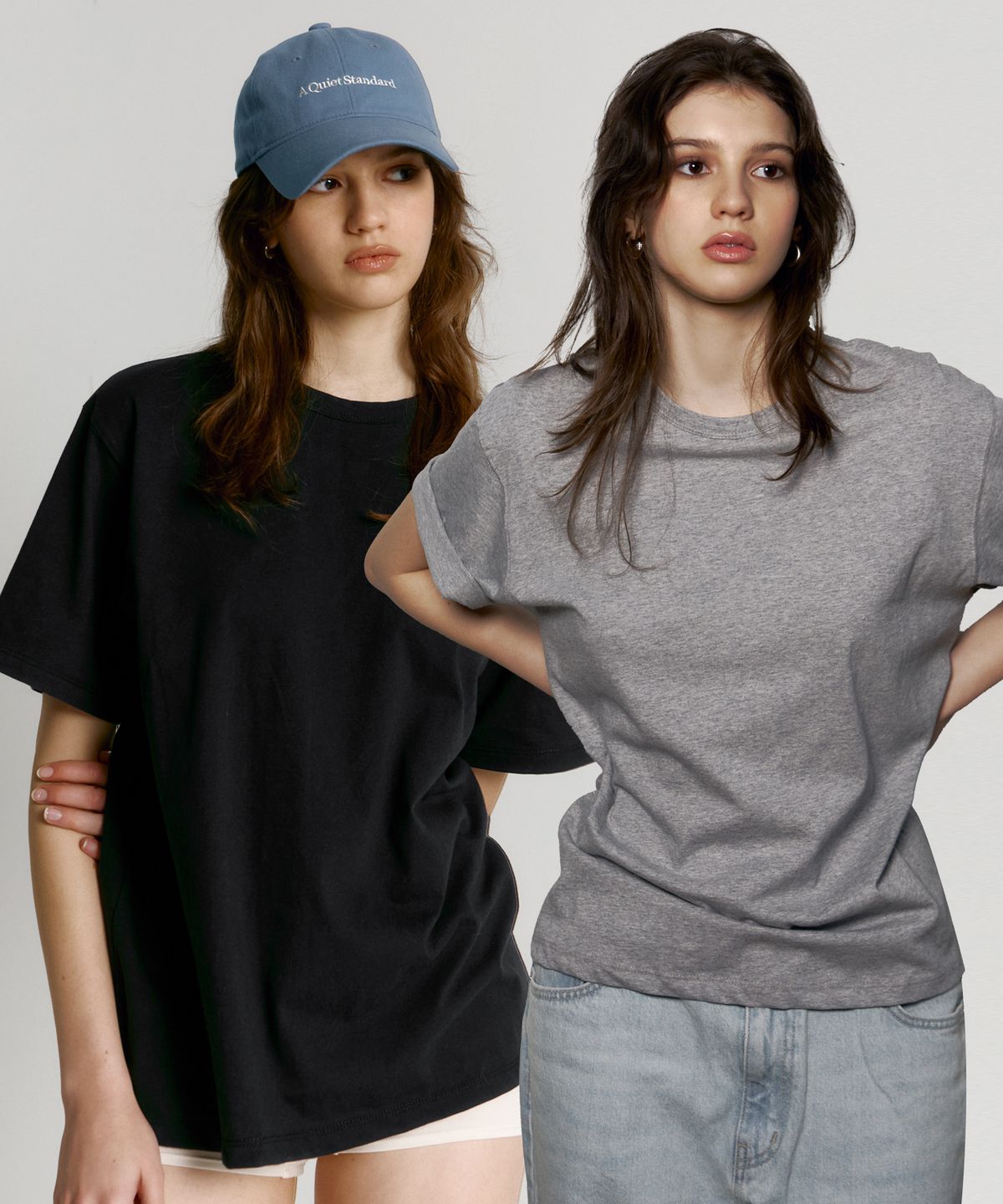 유라고(URAGO) [2PACK] Steady round t-shirt set