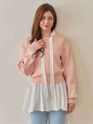 푸르티라운드넥니트 4color