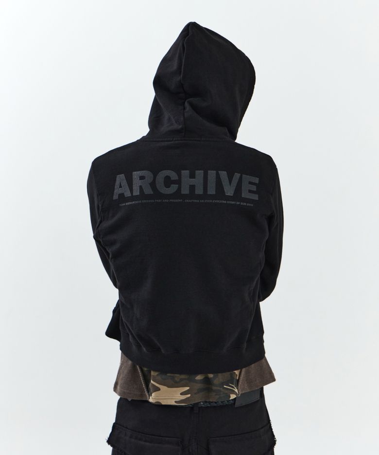 Archive Side Slit Hood Zip-Up