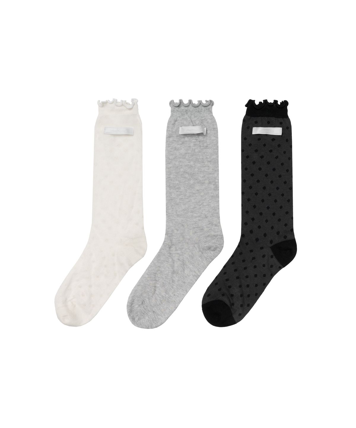 아메스 월드와이드(AMES-WORLDWIDE) CLASSIC SEE-THROUGH DOT LACE SOCKS MULTI