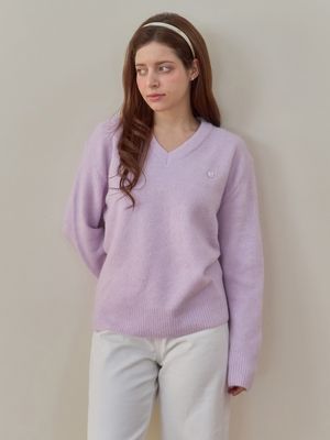 캔디브이넥니트 4color