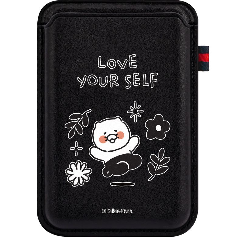 카카오프렌즈 두들 디자인 맥세이프 2배자력 카드 포켓 지갑