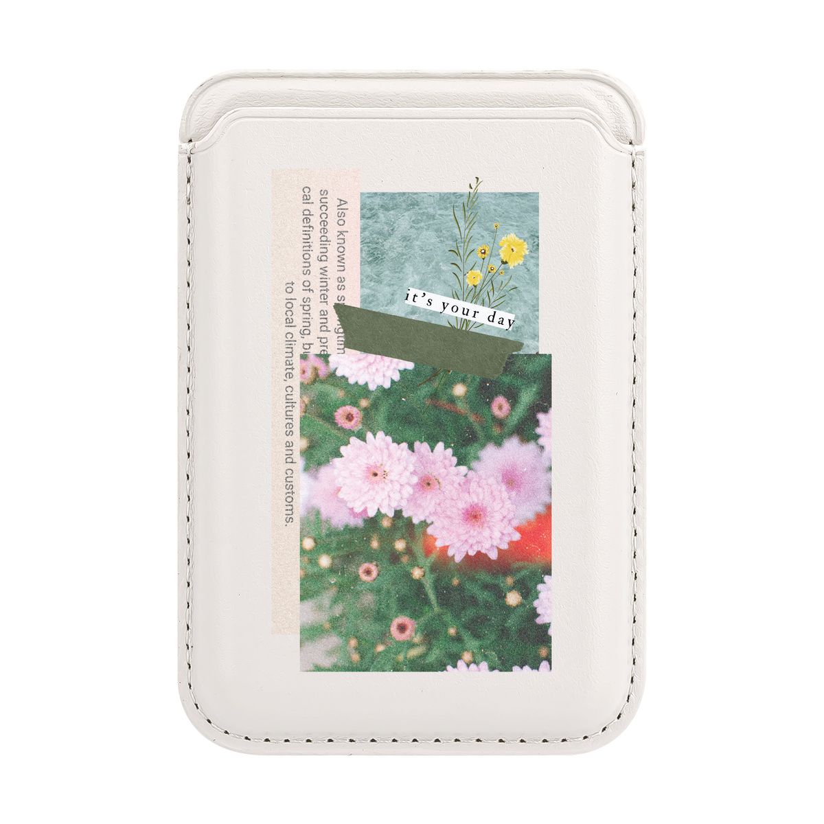 모란카노(MOLANCANO) 마그네틱 2배자력 맥세이프 가죽 카드지갑 디자인 시리즈 스노우 화이트