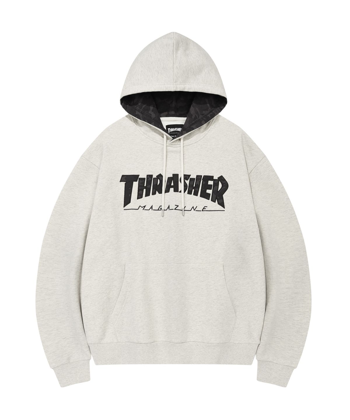트레셔(THRASHER) 매거진 체크 포인트 후디 오트밀