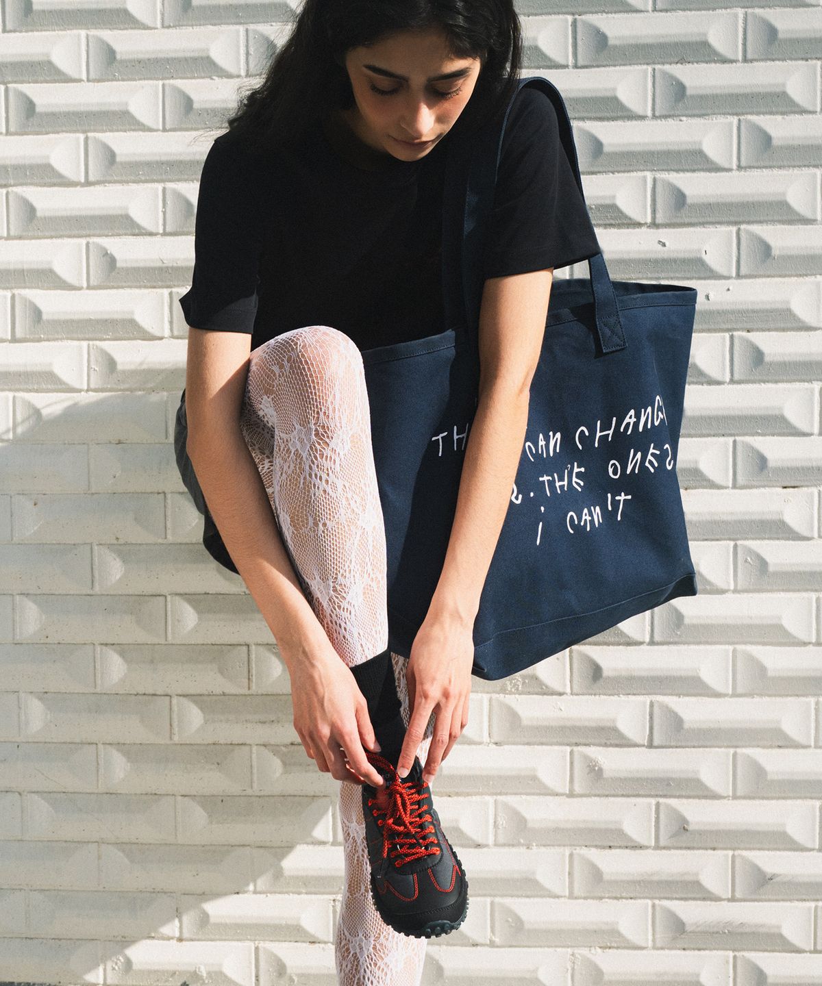 이피티(EPT) [EPT X COCO CAPITAN] CHECKMATE TOTE BAG (NAVY)