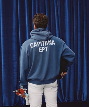 [EPT X COCO CAPITAN] FENCER PIGMENT HOODIE (NAVY)