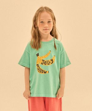 바나나 피그 숏 슬리브 티셔츠_라이트그린