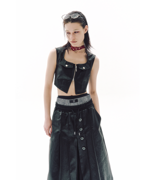 쇼트 집 크롭 베스트