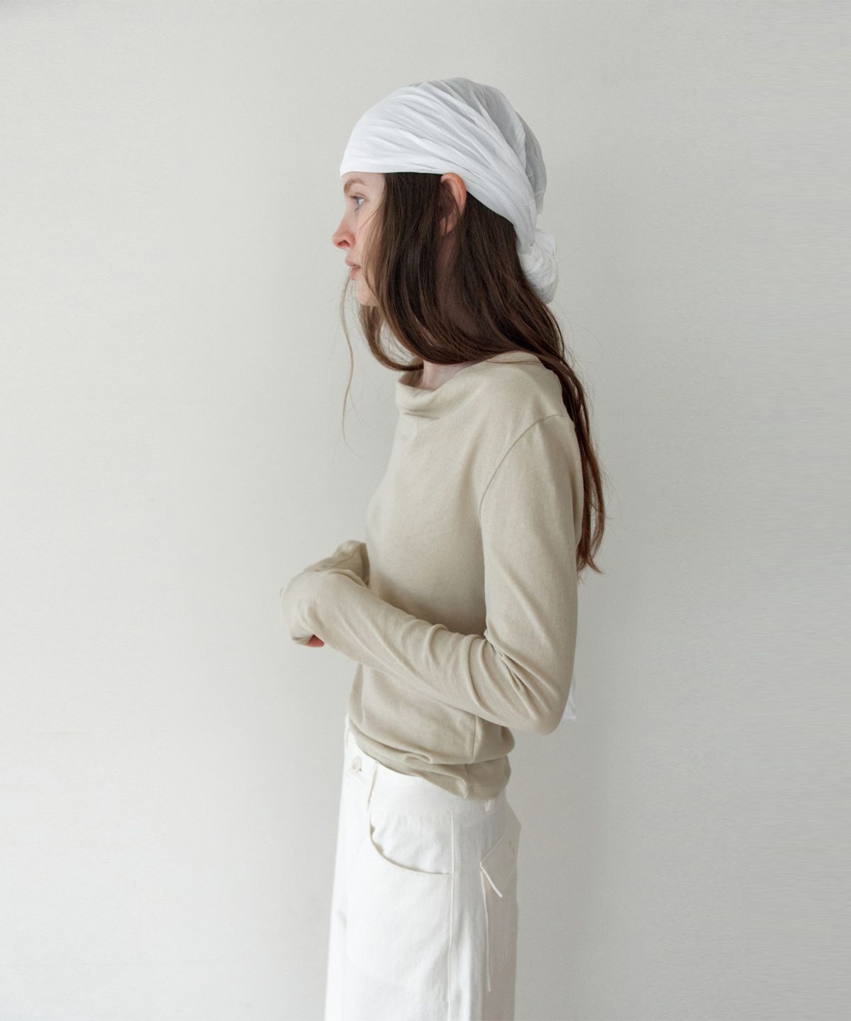 더 릴(THE LILLE) Flow Cotton Drape T_Beige