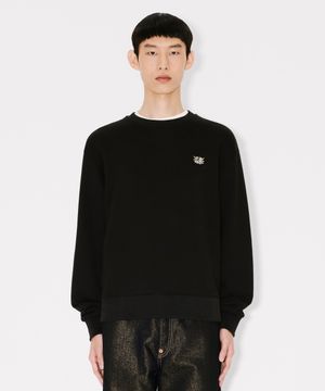 남성 겐조 와일드 타이거 블랙 클래식 스웻셔츠_K265AMW305BKX