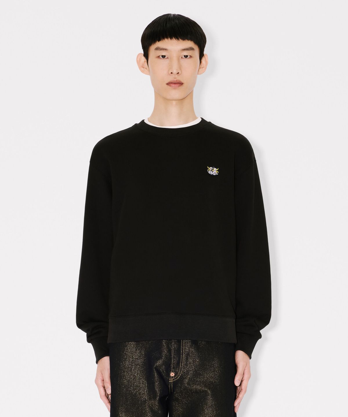 겐조(KENZO) 남성 겐조 와일드 타이거 블랙 클래식 스웻셔츠_K265AMW305BKX