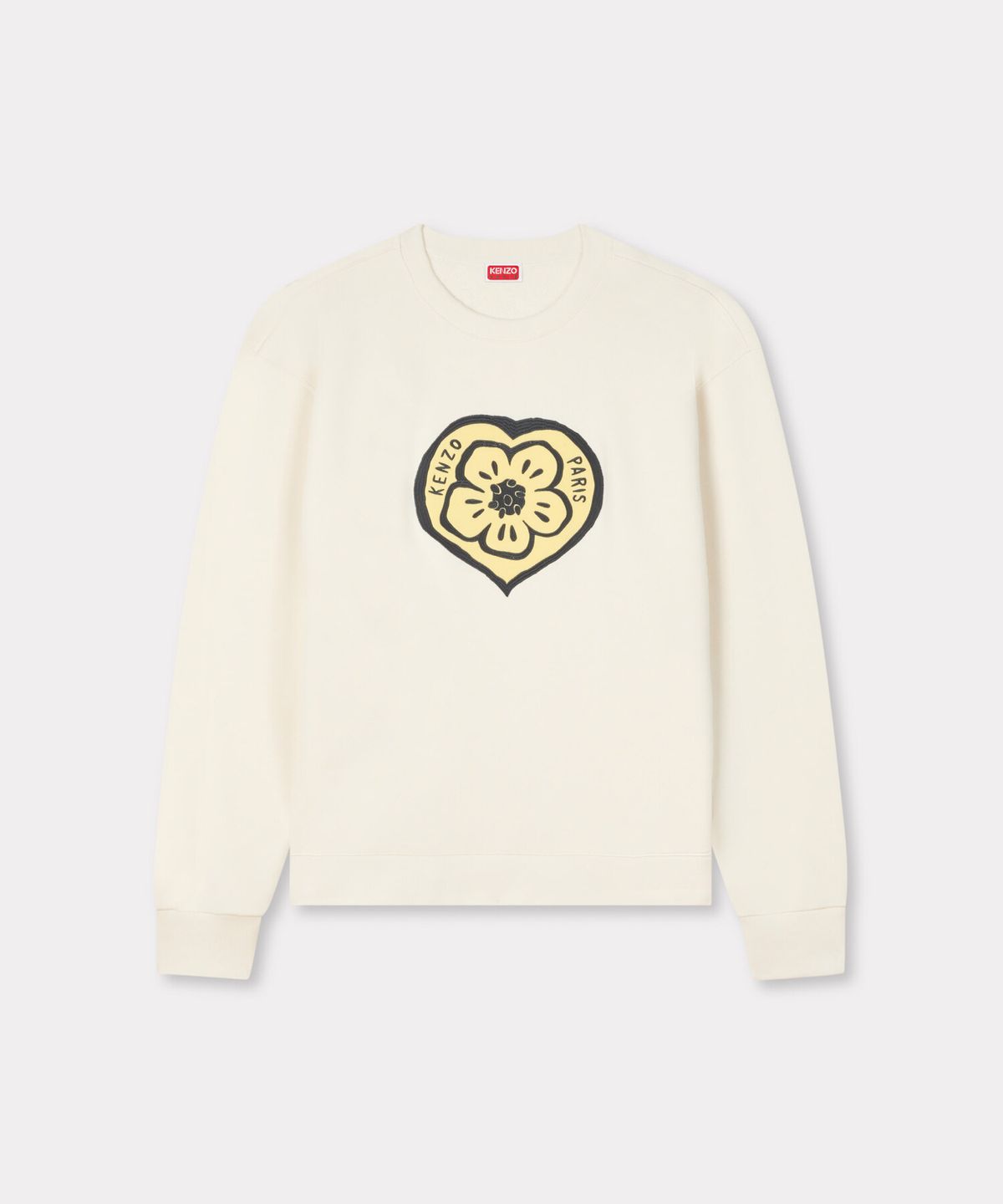 겐조(KENZO) 남성 겐조 보케 하트 클래식 아이보리 스웻셔츠_K265AMW703IVX